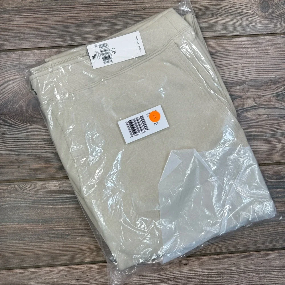 Polo Ralph Lauren‎ Mens Jogger Sweatpants Size 4XB Beige Big Pony Fleece NWT